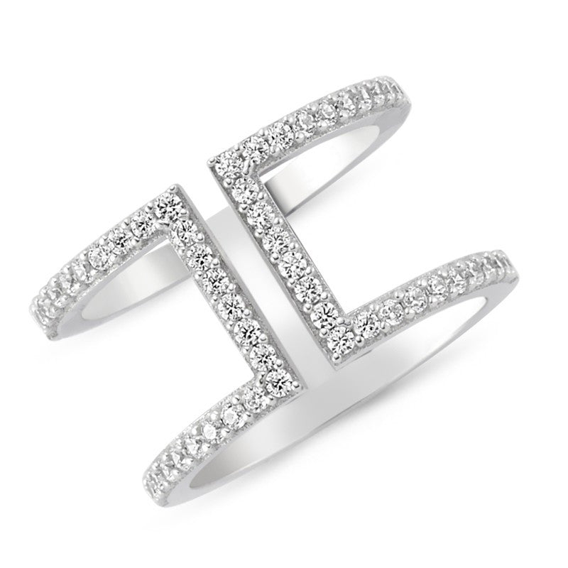 Sterling Silver Ires Ring - Amorium - Ring - TOPGEARNY