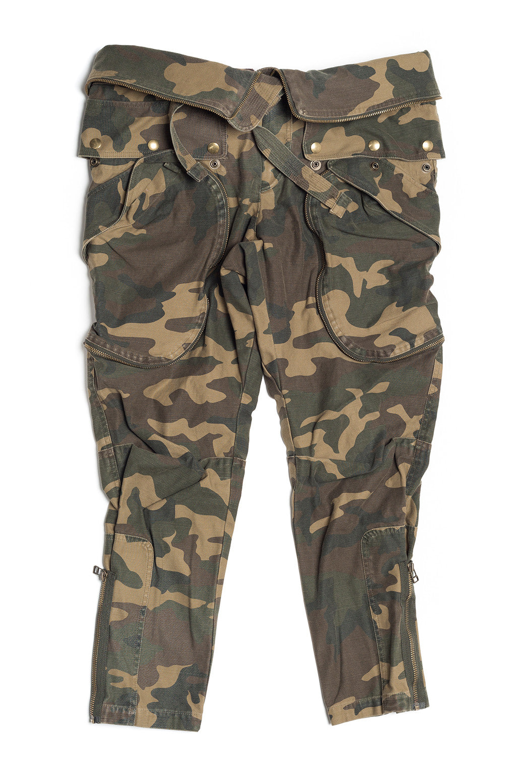Camouflage Cargo Cropped Pants - Faith Connexion - Bottoms - TOPGEARNY