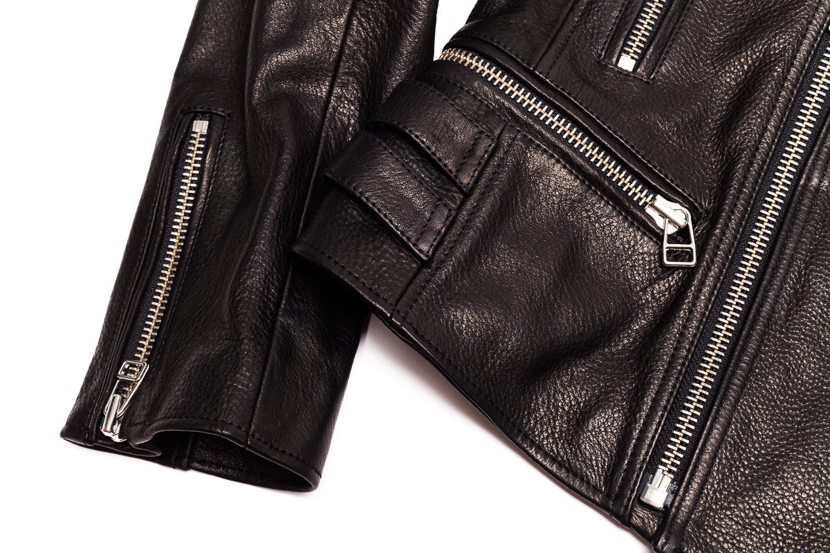 Boxy Leather Moto Jacket - Faith Connexion - Jacket - TOPGEARNY