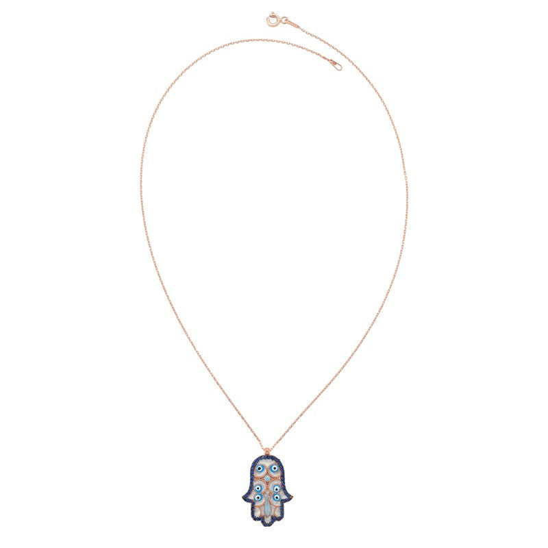 Lucky Hand Necklace Rose Gold - Amorium - Necklace - TOPGEARNY