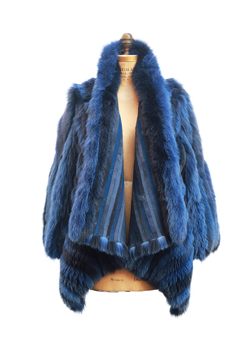 Blue Fox Jacket - Elena Benarroch - Fur - TOPGEARNY