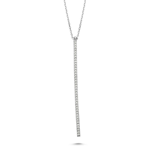 Line Necklace in Silver