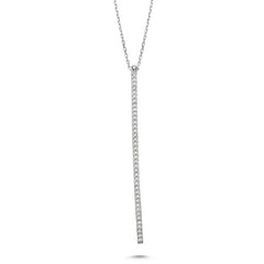 Line Necklace in Silver - Amorium - Necklace - TOPGEARNY