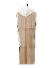 White Hair Long Vest - Elena Benarroch - Mink - TOPGEARNY
