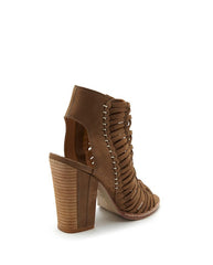 AMINA Strappy Peep-Toe Stacked Heels - Dolce Vita - Sandals - TOPGEARNY