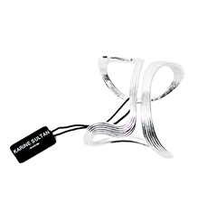 Chiara Brushed Open Work Cuff Bracelet - Karine Sultan - Bracelet - TOPGEARNY