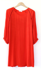 Plain tunic details in contrast - Sita Murt - Dress - TOPGEARNY