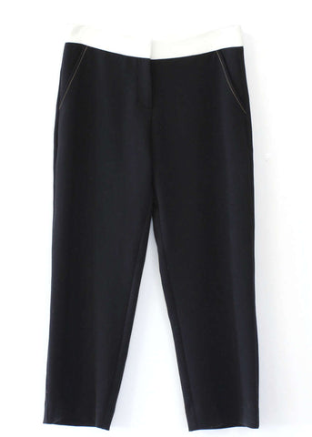 Contrasted details crop pants - Sita Murt - Bottoms - TOPGEARNY