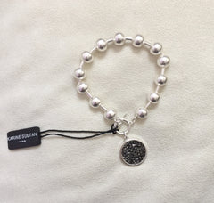 Louna Charm Bracelet in Silver and Gold - Karine Sultan - Bracelet - TOPGEARNY