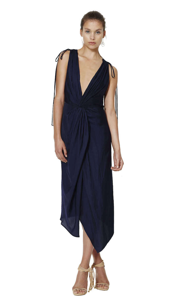 Blue Haze Plunge Dress - Bec & Bridge - Dress - TOPGEARNY