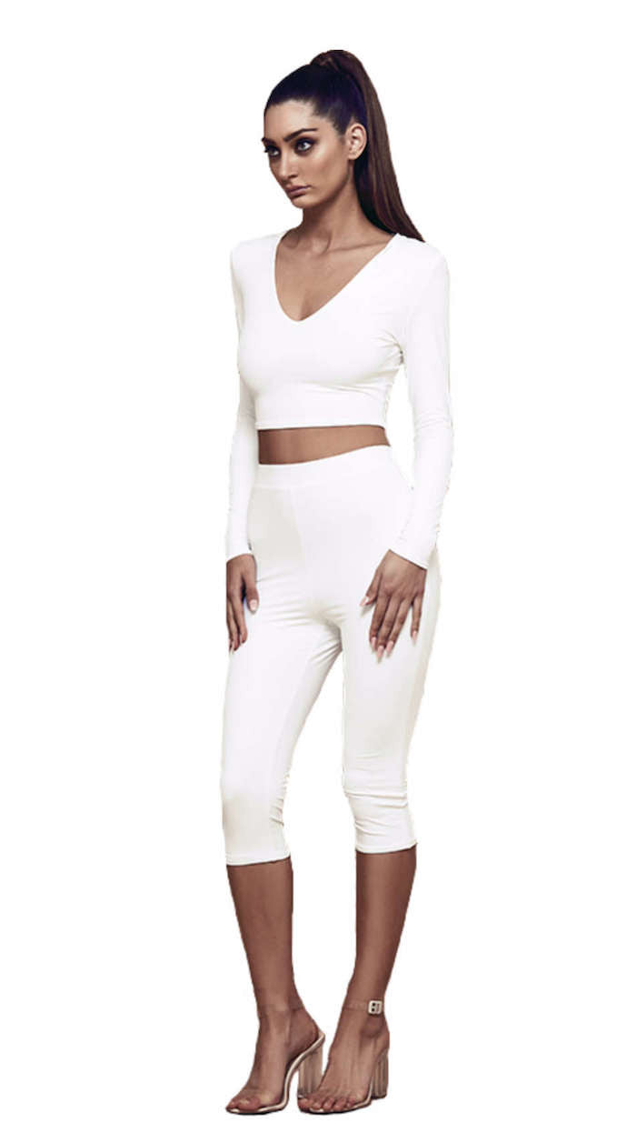 Low Key Cropped Leggings - BOSSA - Bottoms - TOPGEARNY