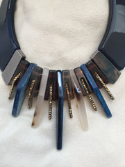 Blue/Tortoise Band Necklace - Rush - Necklace - TOPGEARNY
