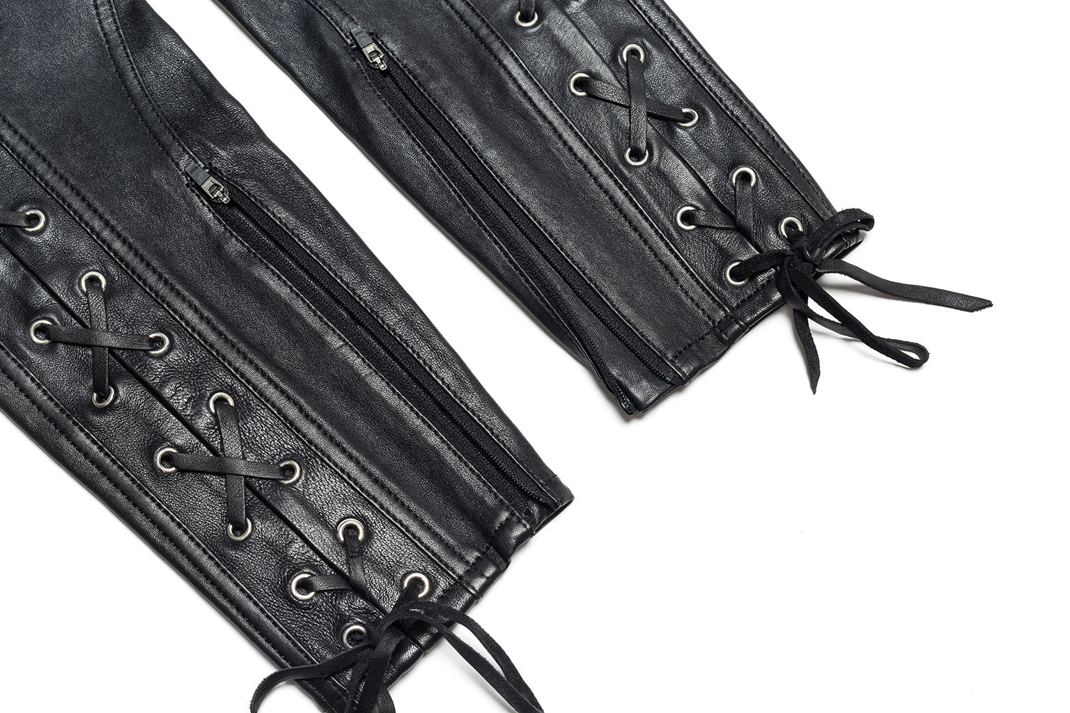 Leather Laced Running Slim Pants - Faith Connexion - Bottoms - TOPGEARNY