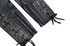 Leather Laced Running Slim Pants - Faith Connexion - Bottoms - TOPGEARNY