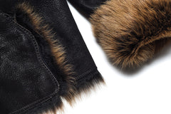 Toscana Sheepskin Hoody Jacket - Dudex - Jacket - TOPGEARNY