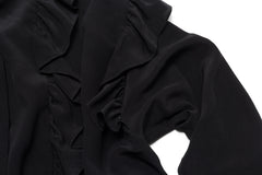 Crepe Chine Ruffle Shirt - Faith Connexion - Shirt - TOPGEARNY