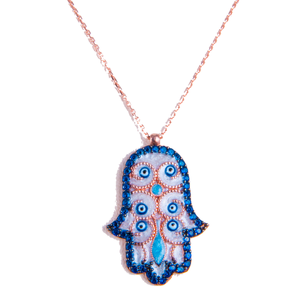 Lucky Hand Necklace Rose Gold - Amorium - Necklace - TOPGEARNY