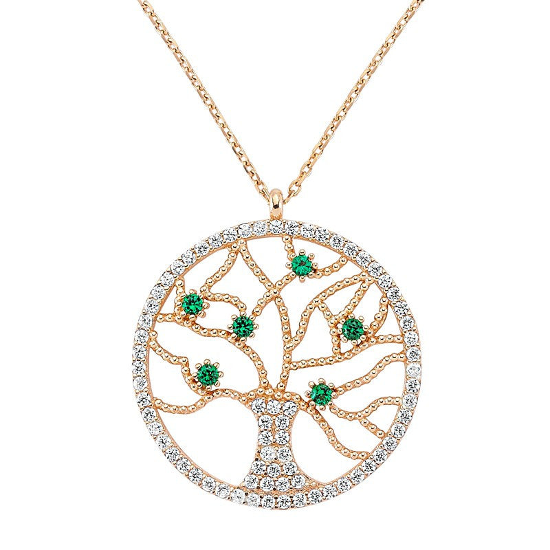 Tree of Life Necklace in Rose Gold - Amorium - Necklace - TOPGEARNY