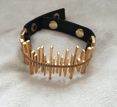 18K Gold Plated Bracelet Black Diamond - Rebel Designs - Bracelet - TOPGEARNY