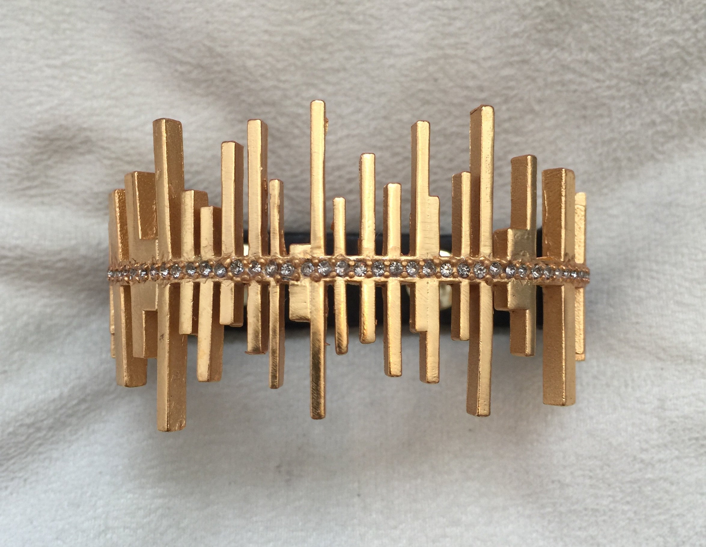 18K Gold Plated Bracelet Black Diamond - Rebel Designs - Bracelet - TOPGEARNY