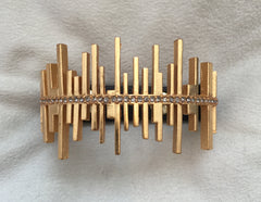 18K Gold Plated Bracelet Black Diamond - Rebel Designs - Bracelet - TOPGEARNY