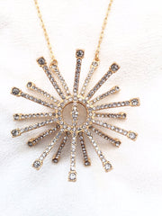 18K Gold Plated Necklace, Black diamond - Rebel Designs - Necklace - TOPGEARNY