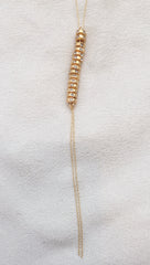 18K Gold Plated Necklace, Black diamond - Rebel Designs - Necklace - TOPGEARNY