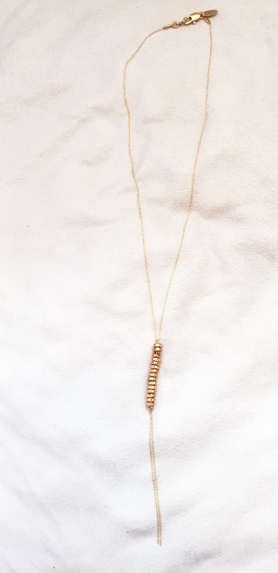 18K Gold Plated Necklace, Black diamond - Rebel Designs - Necklace - TOPGEARNY