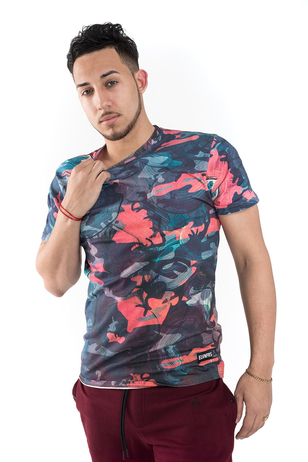 Harelus M Olareel Print T-Shirt - Eleven Paris - T-Shirt - TOPGEARNY