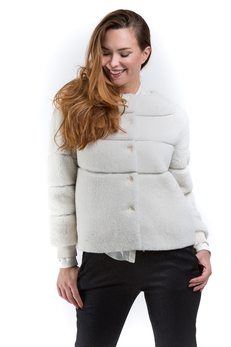 Shearling Sport Jacket - Paul and Joe - Jacket - TOPGEARNY