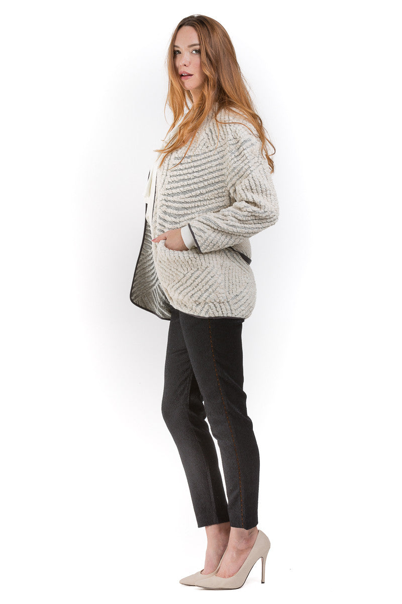 Geometric motif knit jacket - Sita Murt - Jacket - TOPGEARNY