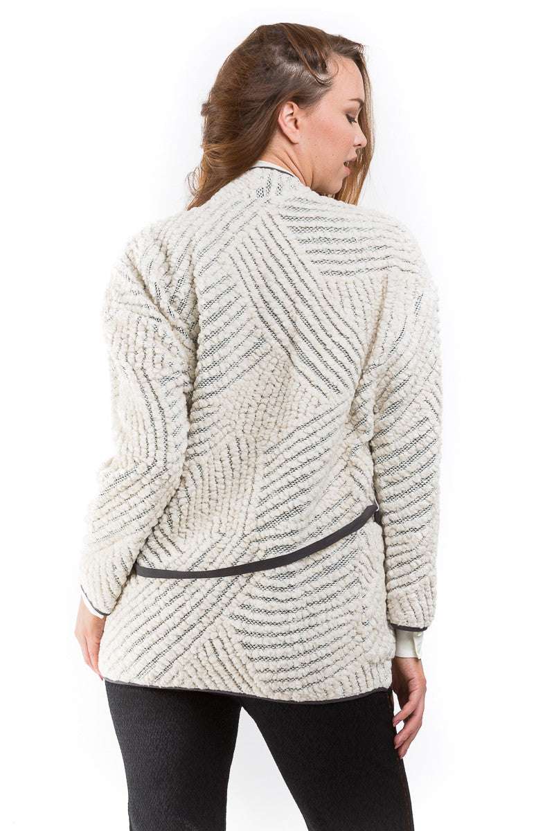 Geometric motif knit jacket - Sita Murt - Jacket - TOPGEARNY