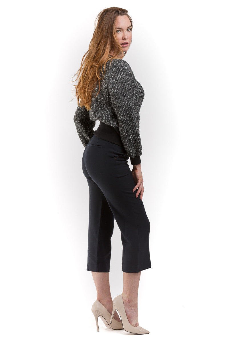 Contrasted details crop pants - Sita Murt - Bottoms - TOPGEARNY