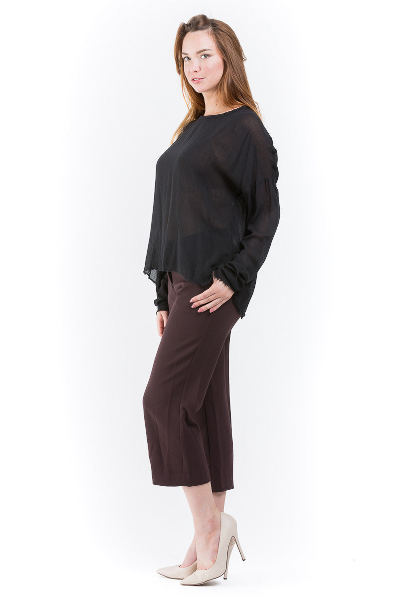 Contrasted details crop pants - Sita Murt - Bottoms - TOPGEARNY