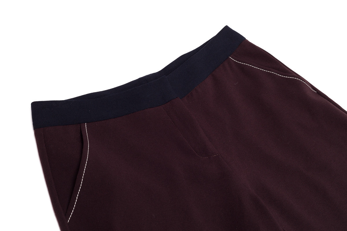 Contrasted details crop pants - Sita Murt - Bottoms - TOPGEARNY