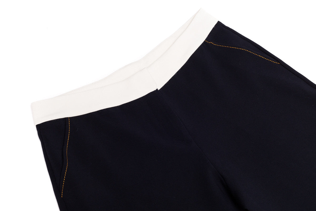 Contrasted details crop pants - Sita Murt - Bottoms - TOPGEARNY