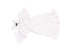 Deep V-Neck Cold Shoulder Dress - A.B.S. - Dress - TOPGEARNY