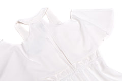 Deep V-Neck Cold Shoulder Dress - A.B.S. - Dress - TOPGEARNY