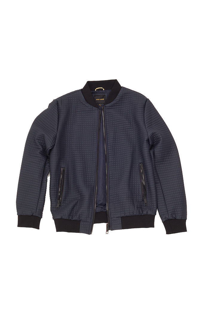 Quilted bomber with micro-square effect - Antony Morato - Jacket - TOPGEARNY