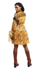 Yellow Ruffle Print Dress - Faith Connexion - Dress - TOPGEARNY