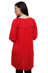 Plain tunic details in contrast - Sita Murt - Dress - TOPGEARNY