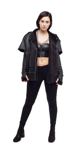 Too Cool Detachable Sleeve Shirling Jacket