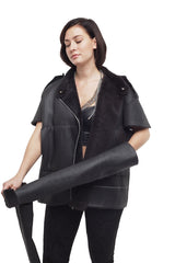 Too Cool Detachable Sleeve Shirling Jacket - Elena Benarroch - Jacket - TOPGEARNY