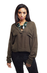 Viscose Pocket Top - Faith Connexion - Blouse - TOPGEARNY