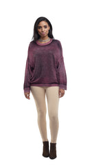 Round Neck Sweater w/Stud Application - Nude - Sweater - TOPGEARNY