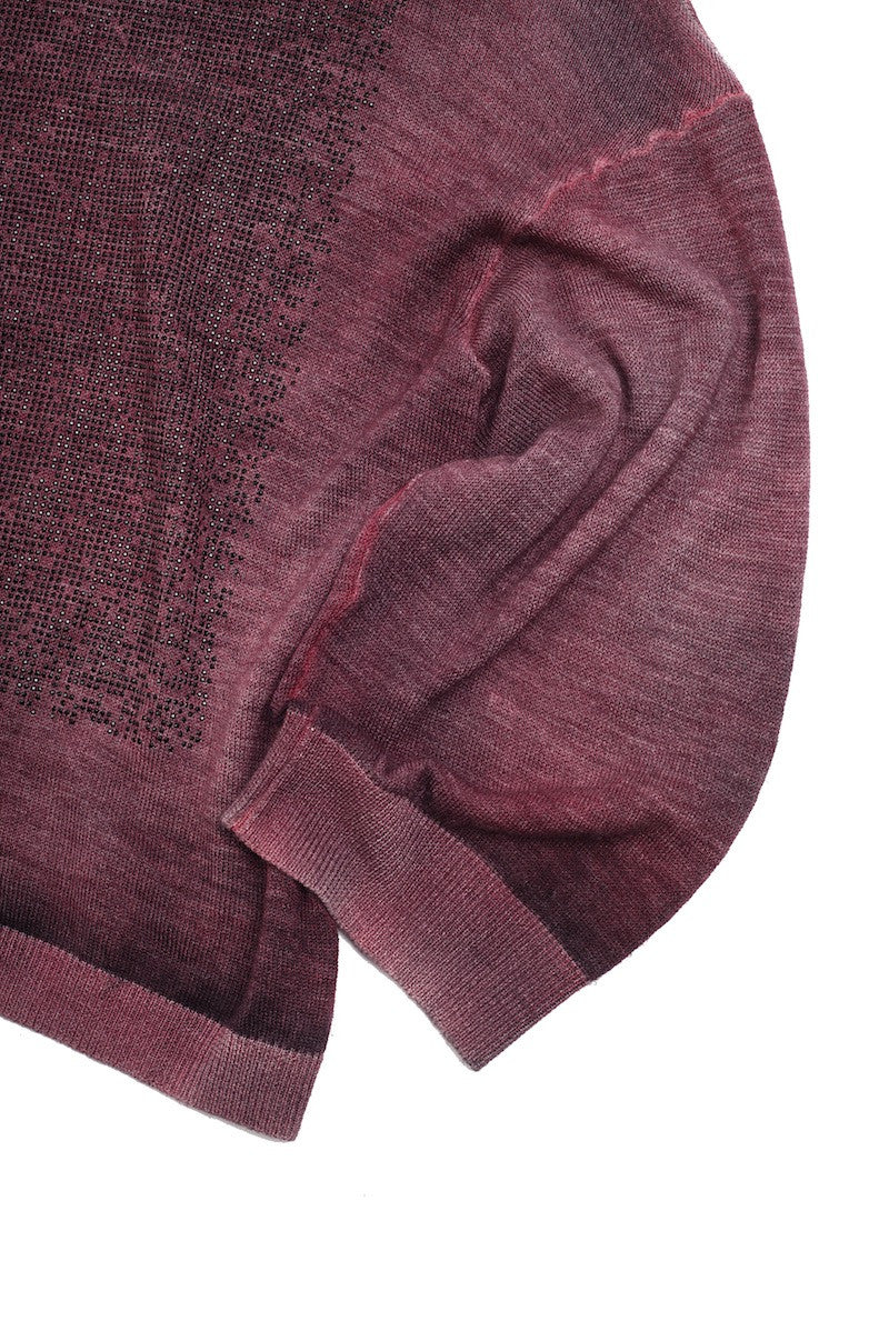 Round Neck Sweater w/Stud Application - Nude - Sweater - TOPGEARNY