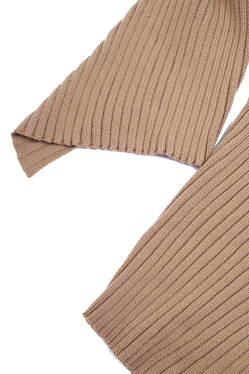 Ribbed Turtleneck Sweater - Nude - Sweater - TOPGEARNY