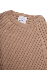 Ribbed Turtleneck Sweater - Nude - Sweater - TOPGEARNY