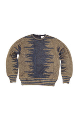 Lurex Jaquard Round Neck Sweater - Nude - Sweater - TOPGEARNY