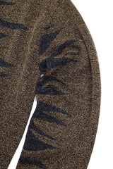 Lurex Jaquard Round Neck Sweater - Nude - Sweater - TOPGEARNY